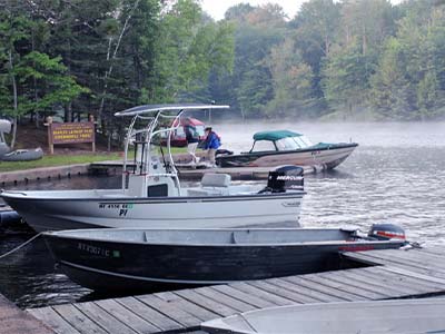 Boats at Cranberry Lake