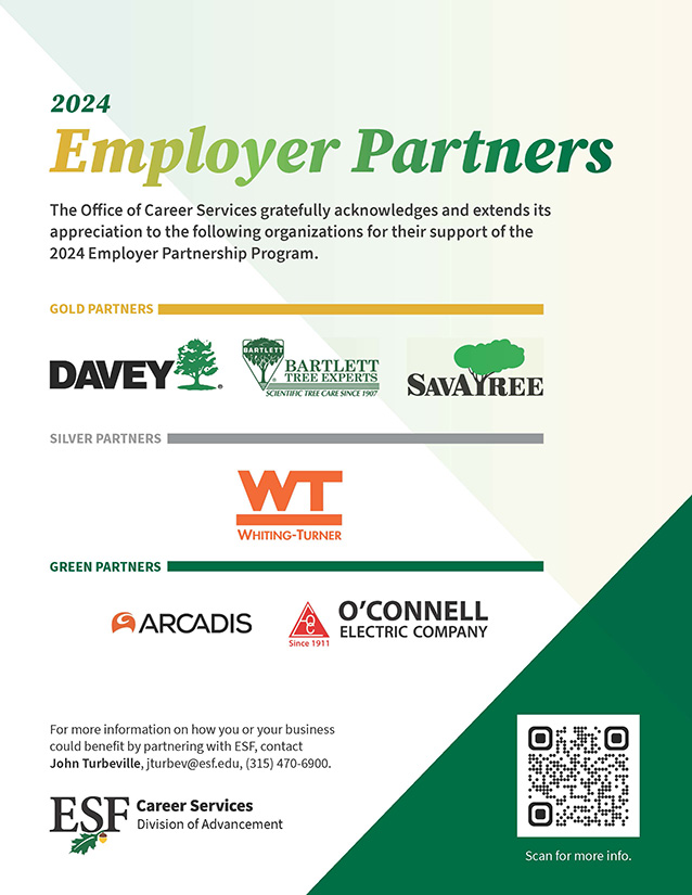 Flyer showing 2024 Employer Partnership Program sponsors