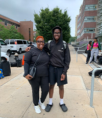 Participants and parents reunited at Medger Evers College