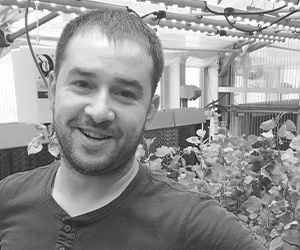working in the greenhouse