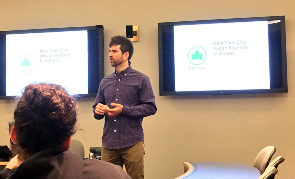 David guest speaking for an urban forestry class at SUNY-ESF (College of Environmental Science & Forestry).