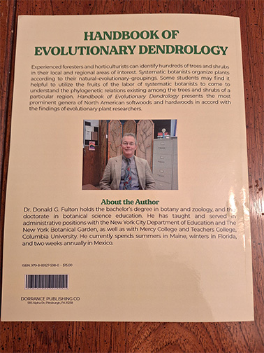 About the author page from the handbook of evolutionary dendrology